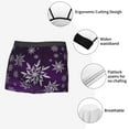 thumbnail image 5 of Kdxio Men's Boxer Briefs with Snowflake Gradient Purple Print - Comfortable and Breathable Underwear for Everyday Wear, 5 of 7