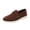 Coffee, variant on Willtoo Women’s Twist Strap Faux Suede Slip On Loafers, Closed Toe Soft Light Flat Shoes, Casual Footwear for Office, Shopping & Daily Walking