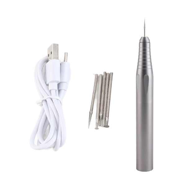 Kit de mini stylo de polissage, micro-broyeuse électrique rechargeable pour ponçage, gravure, bricolage, artisanat A66pro