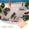 thumbnail image 3 of TABLZONE Sand Tray Toy Indoor Sandbox Wood Storage 1Set, 3 of 8