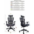 thumbnail image 3 of Silla de Oficina Ejecutiva I SEATING Reclinable Montenegro Color negro, 3 of 7
