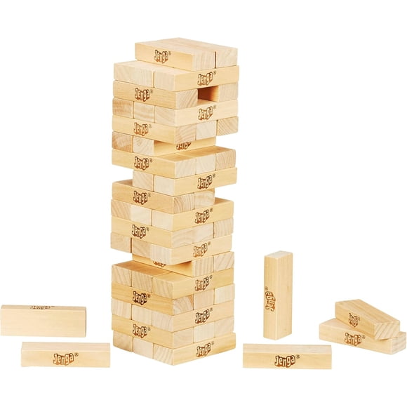 Classic Jenga game, stacking game with wooden blocks Great Gift