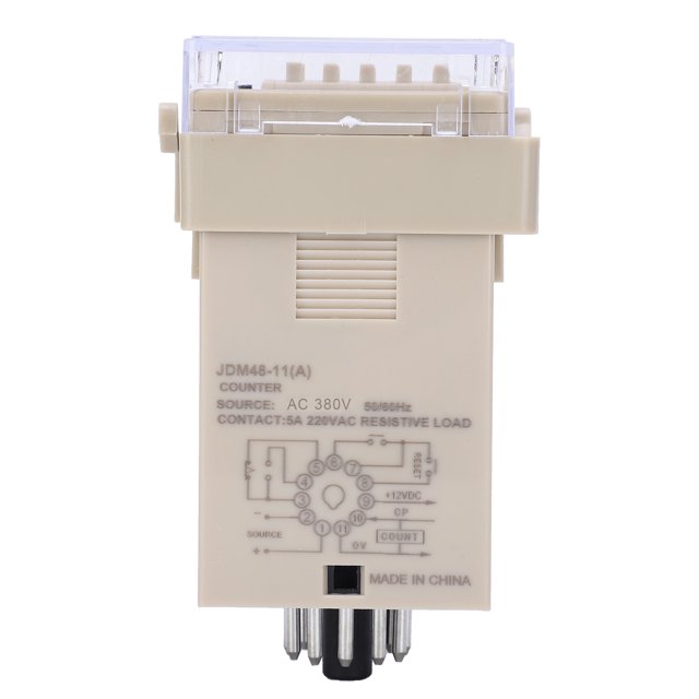 Relé De Tiempo Ajustable Relé De Tiempo Profesional Retardo Retardo De Ciclo Ajustable Componente De Control De Relé JDM48-11AC380V Ccdes Otros