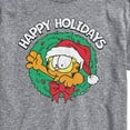 thumbnail image 3 of Garfield - Happy Holidays Wreath Christmas - Men's Short Sleeve Graphic T-Shirt, 3 of 5