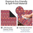 thumbnail image 4 of Extra Large Boho Pattern Anti-Slip Playing Surface 31.5 Inch Square Rubber Mahjong Mat with Noise Reduction for Chinese Tiles and Family Game Nights, 4 of 7