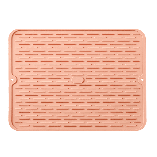 Silicone Drying Mat,Dish Drainer Mat for Kitchen Counter, Non-Slip Silicone Sink Mat, BPA Free, Dish Washer Safe