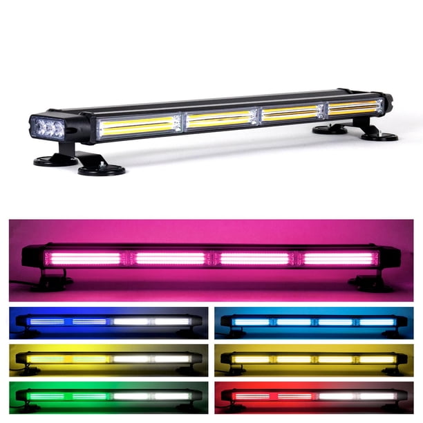 Barra Torreta Estrobo Rasen leds Con Base Magnética 65cm purpura