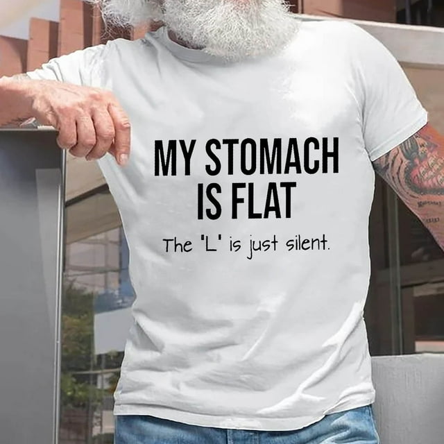 Styesk T-Shirts pour Homme T-Shirt à Lettres Imprimées Col Rond Manches Courtes Haut à Manches Courtes Col Rond/chemise