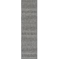 thumbnail image 3 of Well Woven Medusa Nord Moroccan Tribal Grey 2'7" x 9'10" Indoor/Outdoor Flat-Weave Runner Rug, 3 of 8