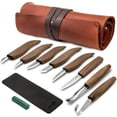 thumbnail image 1 of Kit de tallado en madera BeaverCraft Deluxe S18X con funda de piel, 1 of 9
