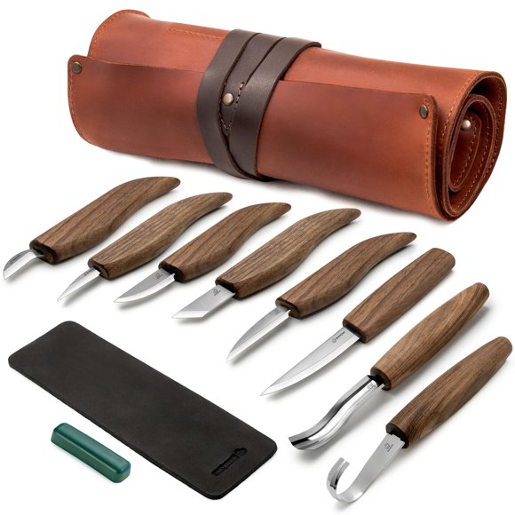 Kit de tallado en madera BeaverCraft Deluxe S18X con funda de piel