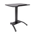 thumbnail image 5 of Standing Lifting Desk 2 Lockable Wheels Black Modern 25.5*17in Adjustable Rolling Desk, Adjustable Podium Desk, 5 of 27