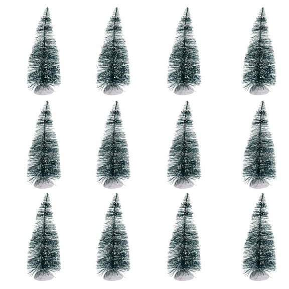 Worgeous  Mini Christmas Tree Real Decorations Red Table Top Trees Pine Green