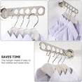 thumbnail image 2 of 3 PCS Hangers Scarf Hanger Drying Rack Wrinkle-free Clothes 24.5X7.3CM Silver, 2 of 8