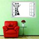 thumbnail image 4 of Calcomanía De Pared De Ventana 3D Calcomanías De Pared De Vinilo Decoración Para El Hogar Art Mural De Pared Extraíble Poster Dortori J Baoblaze PVC Etiqueta de la pared 3D, 4 of 8