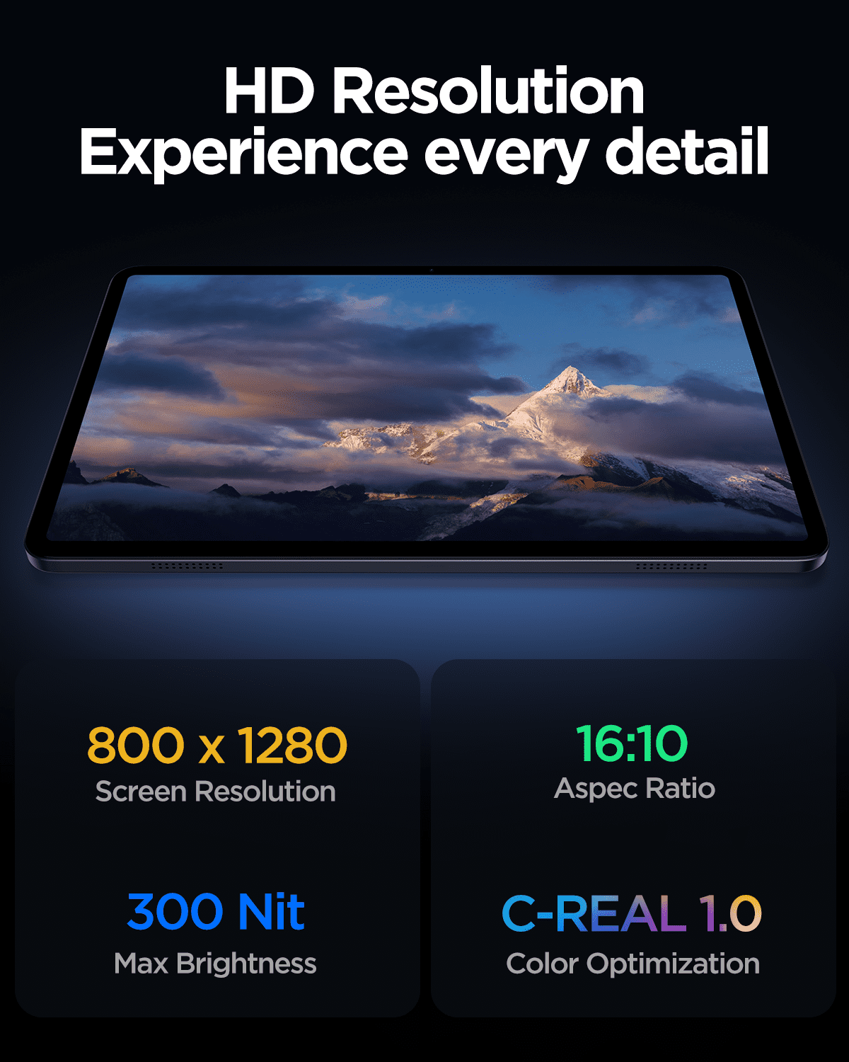 Callsky Tablet 10.1" Octa-core Processor Android 15 Tablet with 12GB RAM 192GB ROM (Expand to 2TB) 1280x800 IPS HD Display 6000mAh WiFi 6/BT 5.4 Deepgray