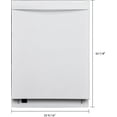 thumbnail image 6 of Kenmore 24" Built-in Stainless Steel Tub Dishwasher, EasyFlex 3rd Rack, SmartWash, Energy Star Certified, White, 6 of 22