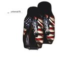 thumbnail image 6 of KAKALAD American Flag Dark Horse 01 Car Seat Covers Set Vehicle Front Seats Protector 2 Pcs, 6 of 9