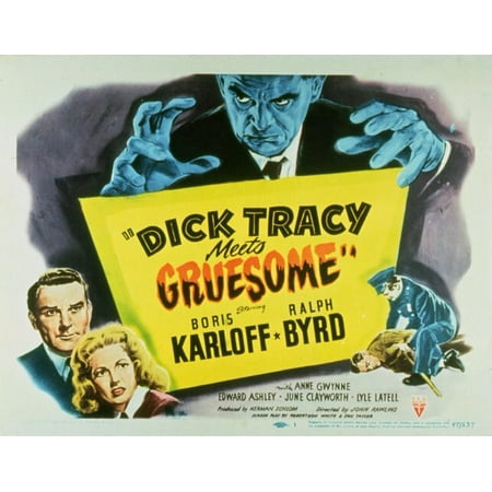 Dick Tracy Meets Gruesome POSTER (22x28) (1947) (Half Sheet Style