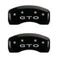 thumbnail image 4 of MGP 4 Caliper Covers Engraved Front Pontiac Engraved Rear GTO Black finish silver ch, 4 of 5