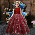 thumbnail image 4 of Esaierr Big Girls Lace Princess Bridesmaid Dress 5-14Y Kids Sequins Wedding Long Ball Gown Pageant Evening Dresses Princess Dress Girl Dress Long Tulle Gown Flower, 4 of 7