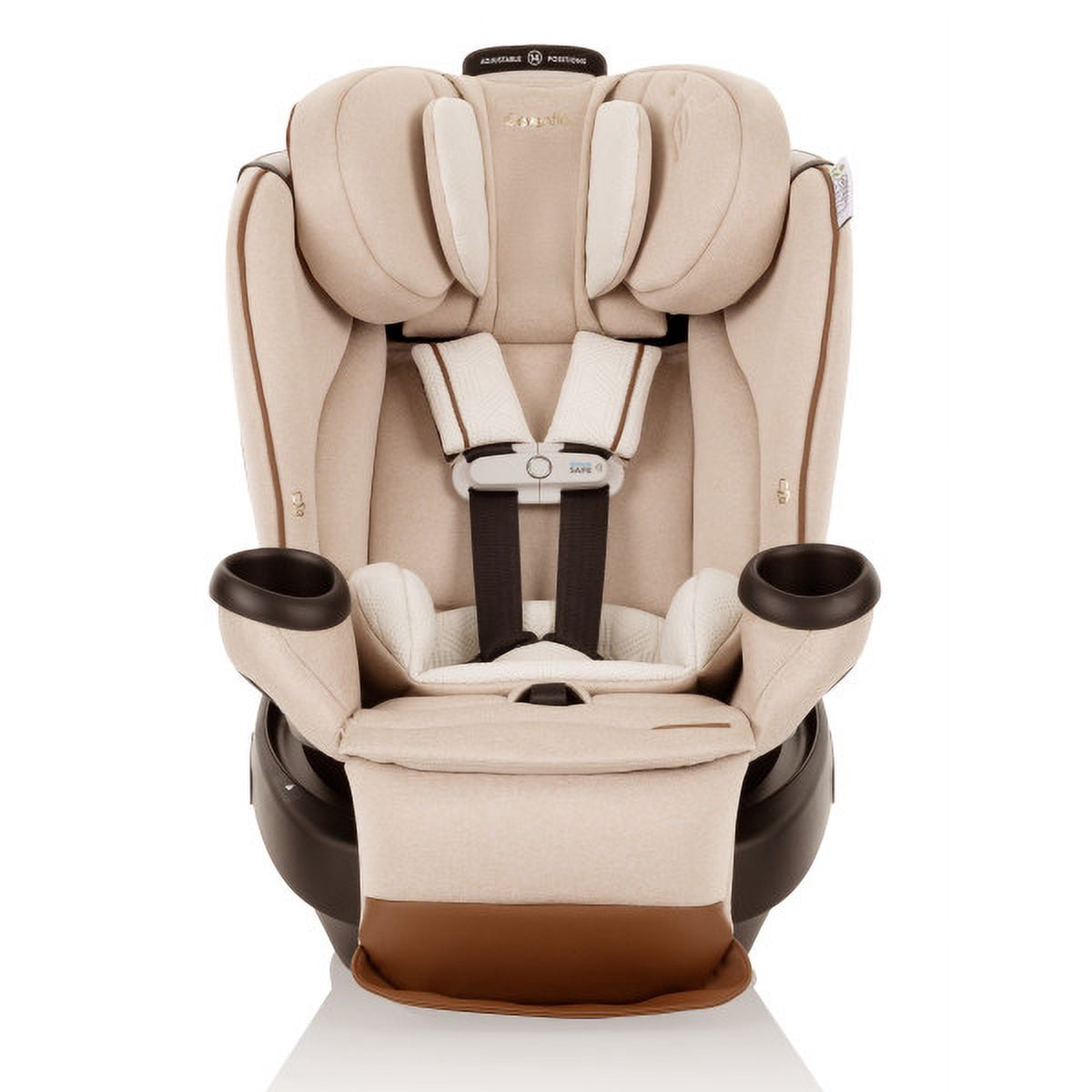 Evenflo Limited Edition Revolve360 Extend All-in-One Rotating Car Seat with Green & Gentle Fabric (Champagne)