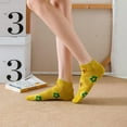 thumbnail image 3 of YooGuoGuo 5/6 Pairs Floral Cute Socks for Women, Kawaii Design Ankle Socks Casual Geometric 3D Cartoon Socks Gift for Teen Girls, 3 of 9