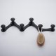 thumbnail image 2 of Perchero expandible de metal Brillar perchero de pared plegable decorativo, 2 of 4