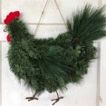 thumbnail image 4 of Teissuly 11 Inch Rooster Wreath Artificial Branch Leaf Wreath Front Door, Seasonal Handmade Wreath Wall Door Hanging Christmas Wreath for Home Outdoor Garden Teissuly WER202309201400, 4 of 5