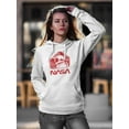 thumbnail image 2 of NASA Nasa Astronaut Red Sign Hoodie Women -NASA Designs, Female XX-Large, 2 of 4