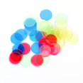 thumbnail image 4 of Dosaele 80pcs Transparent Counters Counting Bingo Chips Plastic Markers Bingo Supplies (Red), 4 of 6