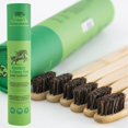thumbnail image 1 of Cepillo de dientes Gaia Guy Soft Horse Bristle Bamboo, paquete de 6, 1 of 7