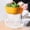 Transparent Yellow S, variant on Fruit Washing Bowl with Strainer, Plastic Colander, Double-layer Draining Basket, Kitchen Colander Washing Bowl, Plastic Fruits Vegetable Washing Basket, Drain Bowls Yellow 6.3×5.91×2.76 in