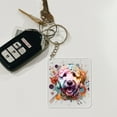 thumbnail image 4 of Goldendoodle Portrait Watercolor Vintage Retro Styles Acrylic Keychain Doodle Dog Lover Gifts Idea Collar Charm Tag Keyring - 00001, 4 of 5