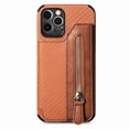 thumbnail image 2 of TECH CIRCLE Case Compatible with iPhone 12/iPhone 12 Pro 6.1 inch,Weave Pattern Leather Double Magnetic Clasp Card Slots Holder Back Wallet Shockproof Phone Cover,Brown, 2 of 12