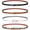 B-black+brown+white+leopard, variant on 4 Pack Women Skinny Leather Belt Thin Waist Belt with Gold Buckle for Jeans Pants Dress