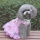 thumbnail image 3 of Vestido de princesa BRI para perro con lazo de flor rosa, 3 of 5