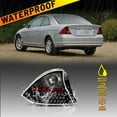 thumbnail image 4 of LED Black Clear Lens Tail Lights Rear Lamps Pair for 2001-2003 Honda Civic Coupe, 4 of 8