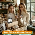 thumbnail image 6 of BTEPSGA 2PCS Salt and Pepper Shakers Set with Holder,4 oz Stainless Steel Salt Shaker with Glass Bottom Kitchen Gadgets for Counter Modern Decor Table,RV,Camp,BBQ Refillable Design, 6 of 7