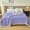 Purple, variant on Hohaski Extra Thick Flannel Fleece Blanket - Double Layer Warm Cozy Blanket, Ideal for office Nap or Couch Comfort.