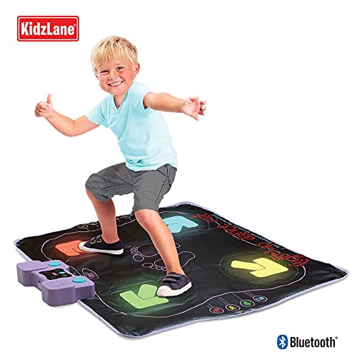Light Up Dance Mat - Arcade Style Dance Mat with Built In Music Tracks and  Bluetooth Wireless Technology