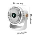 thumbnail image 3 of Harlier Table Air Circulator Fan for Home, 9 Inch, 16ft Strong Airflow, 360° Adjustable Tilt, Super Low Noise, 3 Speeds Settings, 2400 mAh Newest Desk Fan for Office, Kitchen, Home, 3 of 9