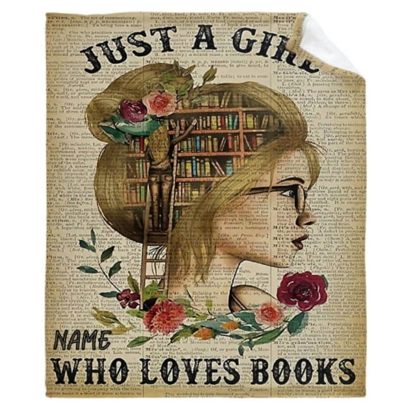 Reading Lovers Themed Blanket-Reading Club Exclusive Gift-Warm And Comfortable Holiday Gift-Creative Home Blanket For Book Fans