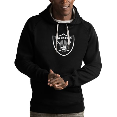 - Oakland Raiders Antigua Victory Pullover Hoodie - Black