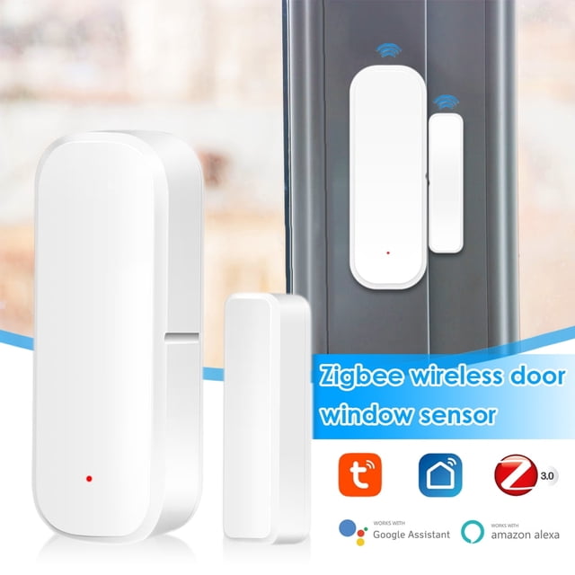 DEBGFS Tuya Smart ZigBee Door Window Contact Sensor Smart Home Wireless Door Detectors Open/Close APP Remote Alarm