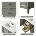 thumbnail image 6 of Vanity Art 48" Bathroom Vanity with Sink and Engineered Marble Top, Freestanding Storage Cabinet with 2 Drawers, 2 Shelves and 1 Flip Down Tray, 6 of 9