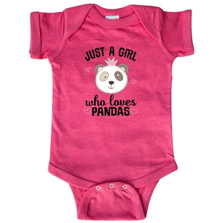 

Inktastic Just a Girl Who Loves Pandas Gift Baby Girl Bodysuit
