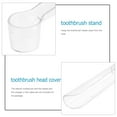 thumbnail image 2 of LEORX 2Pack Compact Round Toothbrush Cover ABS Holder Design Keeps Toothbrush Clean, 2 of 7
