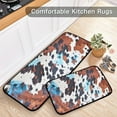 thumbnail image 5 of Blue Leopard Anti Fatigue Mats for Kitchen Floor,Set of 2 Non Skid Washable Waterproof Anti Kitchen Floor Mats for Kitchen Office Laundry Room Bathroom (19"x27"+19"x47") Home Decor, 5 of 7