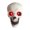 B, variant on VAIFTILNO Halloween Decorations, Plastic Skull Decor Statue, 5in Unlit Skeleton Head for Party, Home, Gothic Decor